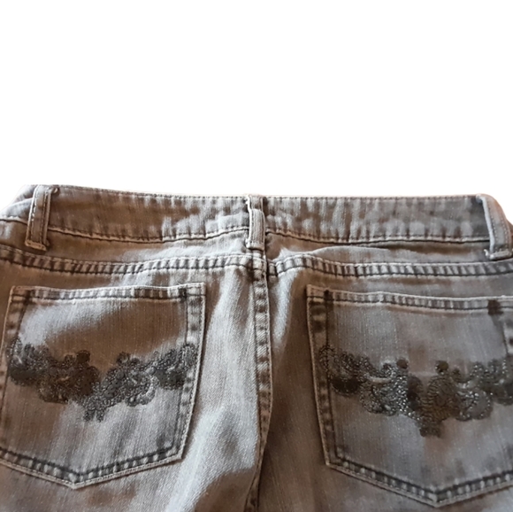 DENVER HAYES WOMENS SIZE 6 DENIM GREY HIGH RISE JEANS - Picture 5 of 5